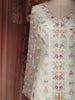 Ivory Pastel Floral Sequins Embroidered Net Palazzo with Dupatta