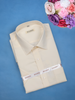 Ivory Plain Design Half Sleeve Cotton Shirt