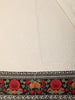 Ivory Sequins Embroidered Design Chiffon Saree with Floral Border