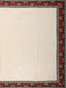Ivory Sequins Embroidered Design Chiffon Saree with Floral Border