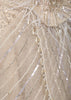 Ivory Silver Heavy Sequins and Beads Embroidered Design Net Ready to Wear Party Saree with Designer Blouse