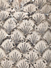 Ivory Silver Scallop Sequins Embroidered Design Sequins Fabric Party Wear Fish Cut Gown with Draped Beaded Neckline