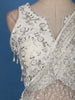 Ivory White Embroidered Georgette Ready To Wear Ruffle Saree With Sequin Work Blouse