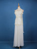Ivory White  Floral Embroidered Design Georgette Palazzo Suit