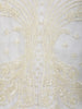 Ivory White  Floral Embroidered Design Georgette Palazzo Suit