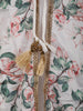 Ivory White Floral Printed Design Chiffon Palazzo Suit with Long Over Coat