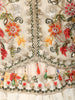 Ivory White Floral Sequins and Thread Embroidered Design Georgette Festive Lehenga with Matching Floral  Dupatta