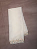 Ivory White Floral Vine Beads Embroidered Design Organza Unstitched Salwar Material