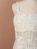 Ivory White Heavy Beads Embroidered Design Holographic Party Wear Indo Western Gown