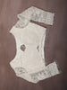 Ivory White Heavy Sequins and Beads Embroidered Design Net Party Wear Saree with Matching Blouse
