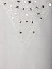 Ivory White Mirror Work Cotton Kurta for Men - Diadem