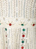 Ivory White Multicolor Stone Embellished and Silver Sequins Embroidered Design Georgette Fancy Wear Peplum Palazzo Suit
