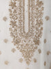 Ivory White & Wine Maroon Heavy Zari Embroidered Design Palazzo Suit with Ombre Dupatta