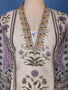 Ivory Base Floral Printed Cotton Salwar Suit - Diadem