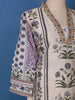 Ivory Base Floral Printed Cotton Salwar Suit - Diadem