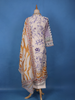 Ivory Base Floral Printed Cotton Salwar Suit - Diadem