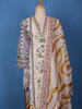 Ivory Base Floral Printed Cotton Salwar Suit - Diadem