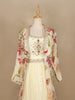 Ivory Crepe Embroidered Designed Indowestern Lehenga - Diadem