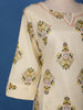 Ivory Floral Design Printed Cotton Salwar Suit - Diadem
