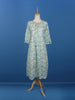Ivory Floral Designed Cotton Kurti - Diadem