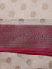 Ivory Floral Designed Woven Banarasi Silk Saree - Diadem