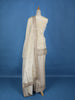 Ivory Floral Green Embroidery Tissue Silk Palazzo Salwar Suit - Diadem