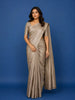 Ivory Floral Woven Pure Kanchipuram Silk Saree