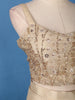 Ivory Sequin Embellished Crop Top with Draped Skirt