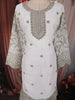 Ivory and Pink Floral and Sequins Embroidered Design Georgette Palazzo Suit with Designer Dupatta