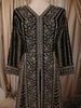 Jet Black Heavy Sequins and Zari Embroidered Design Georgette Mastani Gown with Matching Dupatta
