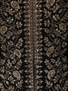 Jet Black Heavy Sequins and Zari Embroidered Design Georgette Mastani Gown with Matching Dupatta
