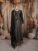 Jet Black Heavy Sequins and Zari Embroidered Design Georgette Mastani Gown with Matching Dupatta