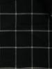 Jet Black and Silver Checked Woven Soft Silk Saree - Diadem