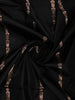 Jet Black Geometric Design Woven Banarasi Silk Saree - Diadem