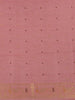 Lavender Blue Floral Designed Semi Tussar Saree