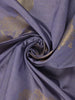 Lavender Blue Floral Designed Semi Tussar Saree