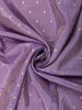 Lavender Butta Woven Design Soft Tissue Saree with Scalloped Border