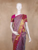 Lavender Butta Woven Kanchipuram Silk Saree