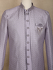 Lavender Diamond Woven Design Jacquard Sherwani Suit with Brooch