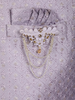 Lavender Diamond Woven Design Jacquard Sherwani Suit with Brooch