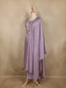 Lavender Floral Butta Design Silk Salwar Suit