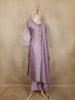 Lavender Floral Butta Design Silk Salwar Suit