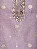Lavender Floral Butta Design Silk Salwar Suit