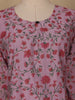 Lavender Floral Design Cotton Kurti - Diadem