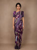 Lavender Floral Design Printed Kota Cotton Saree