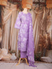 Lavender Floral Designed Cotton Salwar Suit