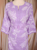 Lavender Floral Designed Cotton Salwar Suit