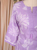 Lavender Floral Designed Cotton Salwar Suit