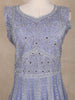 Lavender Floral Embroidered Design Net Gown