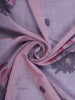 Lavender Floral Embroidered Design Pure Cotton Saree